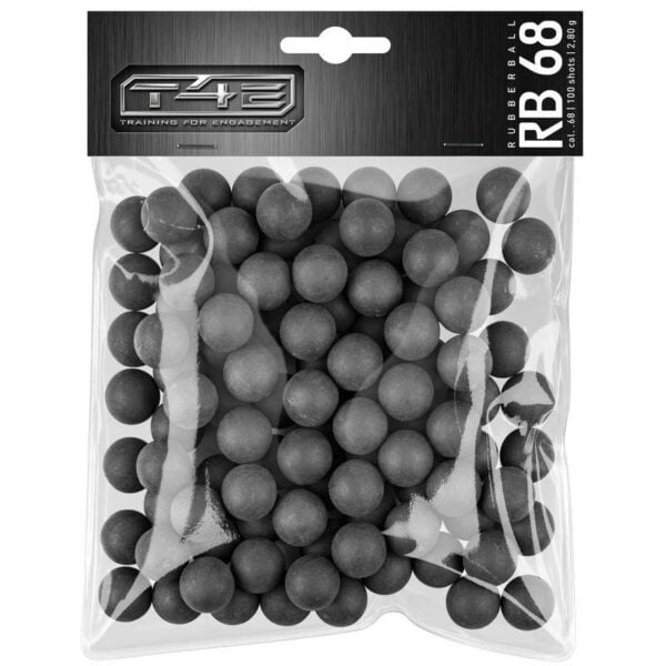 Bolas de borrachas Umarex T4E RB 68 2.80g - 100 Unidades