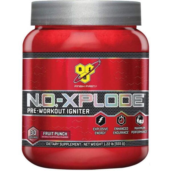 BSN Suplemento N.O-Xplode Pre-Workout Igniter Ponche de Frutas (555gr)