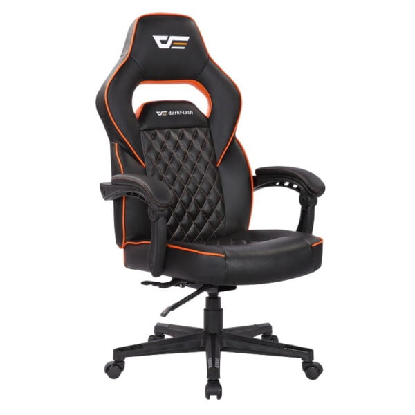 Cadeira Gaming DarkFlash RC-300 - Preto/Laranja