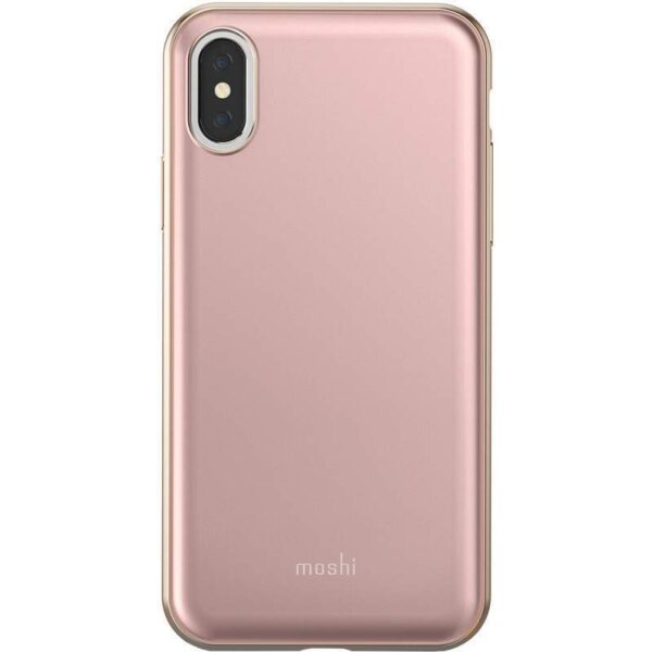 Capa para iPhone X Moshi iGlaze 99MO101301 Rosa Pardo