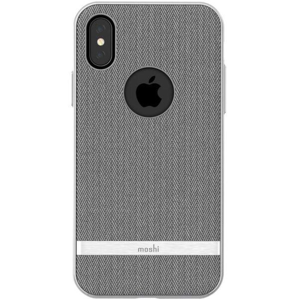 Capa para iPhone X Moshi Vesta 99MO101031 Cinza Sarja