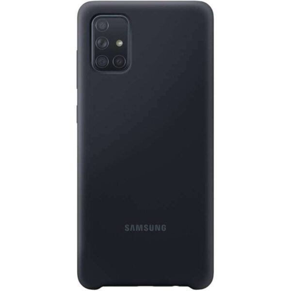 Capa Samsung Galaxy A71 Silicone Cover EF-PA715TBEGWW Preto