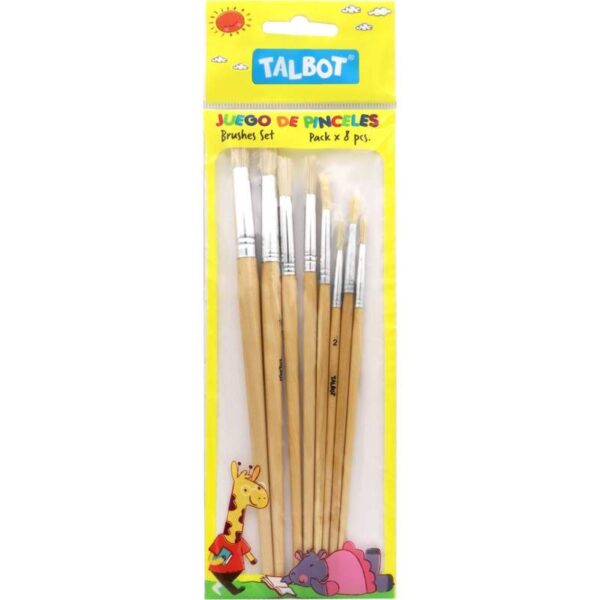 Conjunto de Pincéis para Desenho Talbot T38000 - (8 peças)