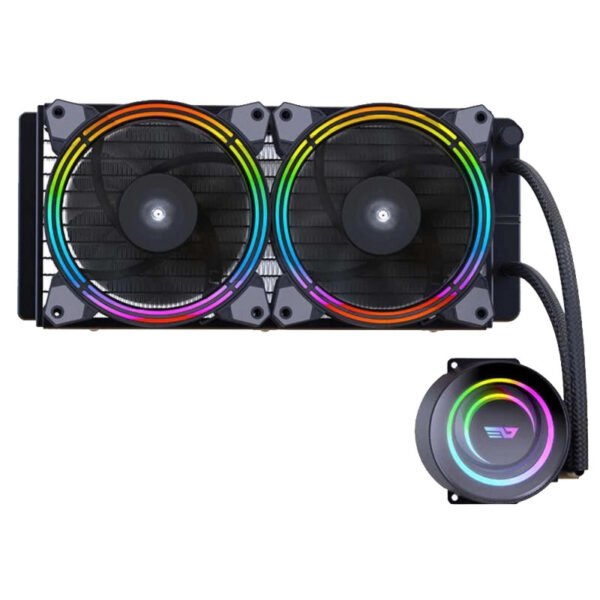 Cooler para CPU DarkFlash Symphony TR240 - Preto/RGB