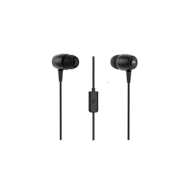 Fone de Ouvido Motorola Earbuds Metal SH009 com Microfone Preto