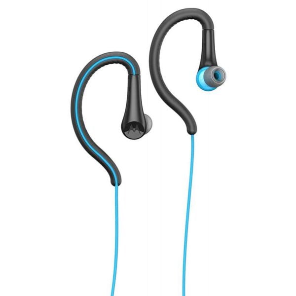 Fone de Ouvido Motorola Earbuds Sport SH008 com Microfone Preto/Azul