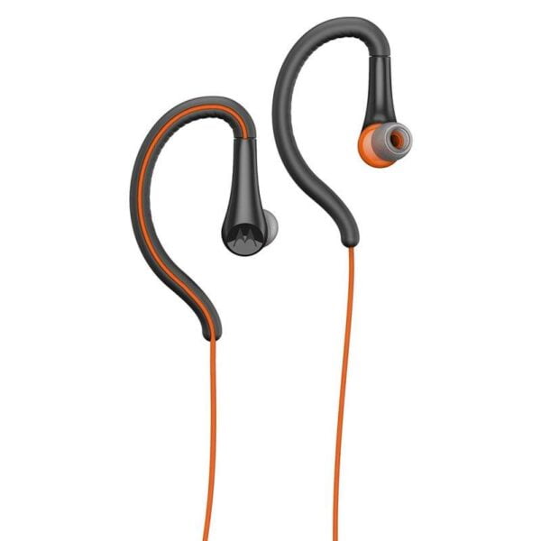 Fone de Ouvido Motorola Earbuds Sport SH008 com Microfone Preto/Laranja