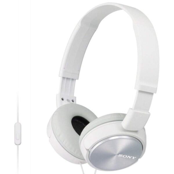 Fone de Ouvido Sony Professional MDR-ZX310AP com Microfone Branco