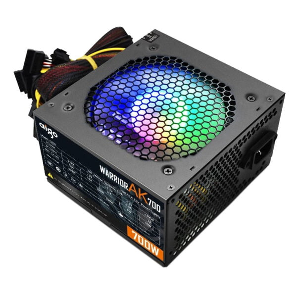 Fonte Para Gabinete Aigo ATX WarriorAK700 700W RGB