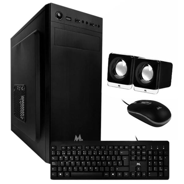 Gabinete ATX MTEK D5501B Kit Barebone Teclado