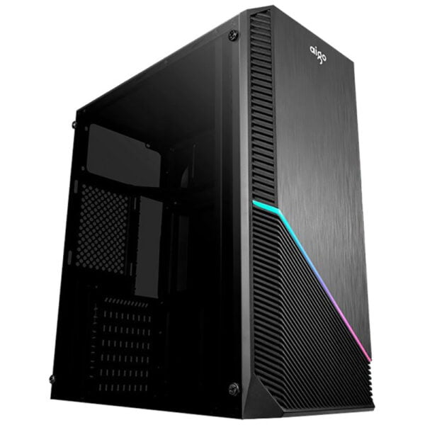 Gabinete Gaming Aigo Rainbow 1 (Sem Fonte) Preto