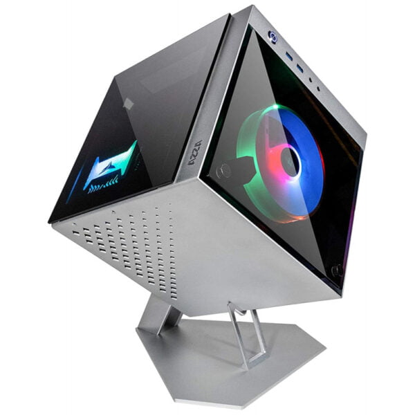 Gabinete Gaming Azza Cube Mini ITX 805 (Sem Fonte) Prata