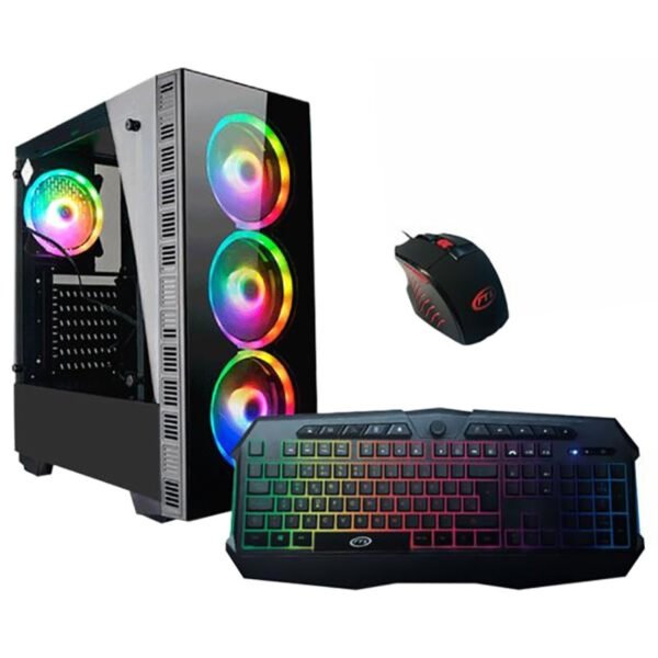 Gabinete Kit FTX5512 600w + Mouse Gaming + Teclado Gaming Espanhol