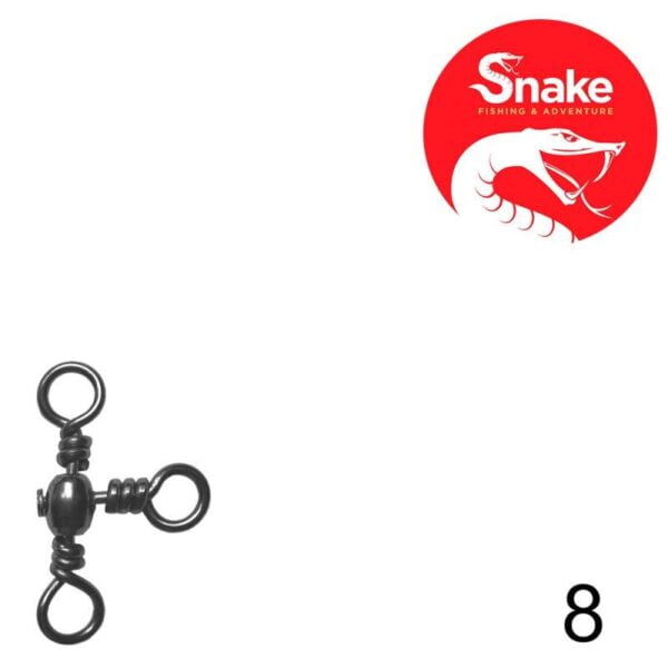 Girador Triplo Snake Black Nickel 8 SN-1703 (12 Peças)