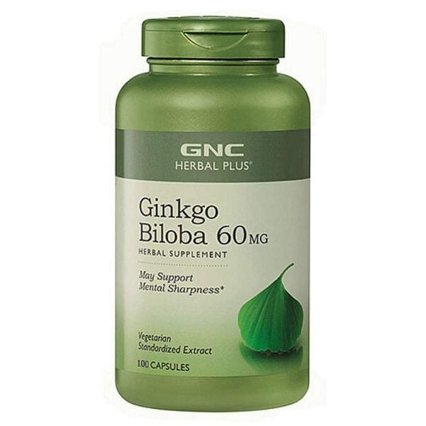 GNC Ginkgo Biloba 60MG 100 Cápsulas