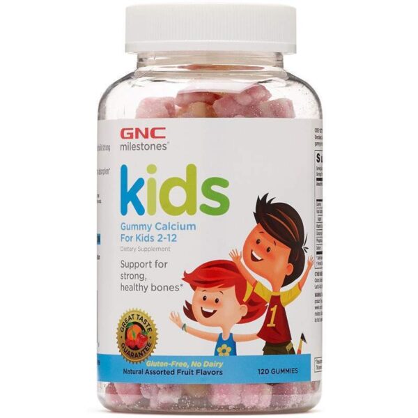 GNC Milestones Kids Calcium (120 Cápsulas em Gummies)