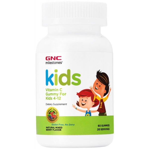 GNC Milestones Kids Vitamin C (60 Cápsulas em Gummies)