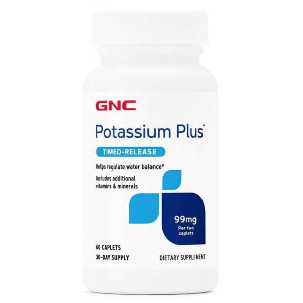 GNC Potassium Plus 99MG (60 Cápsulas)