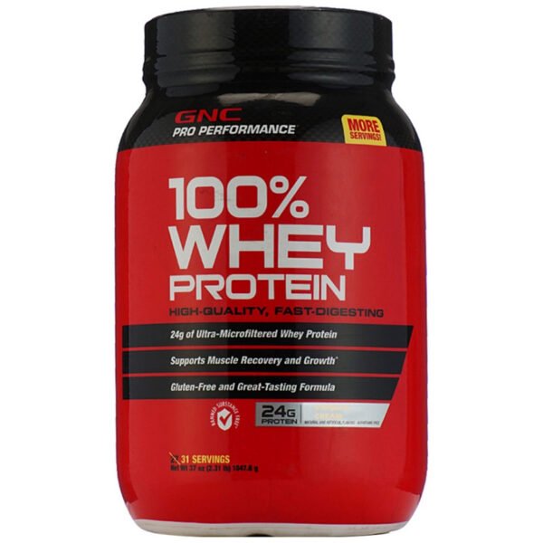 GNC Pro Performance 100% Whey Protein Vanilla Cream (1054g)