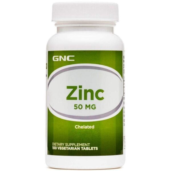 GNC Zinc 50MG (100 Comprimido Vegetarial)