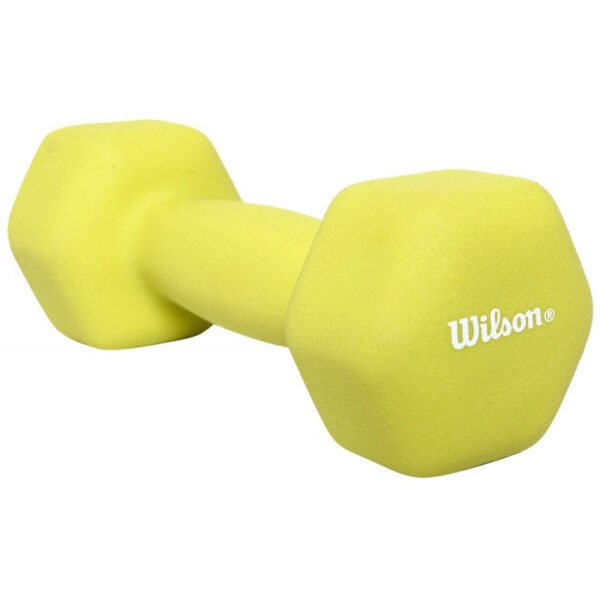 Halteres Wilson de Neoprene MN0005 2.27KG/5LB Amarelo ( 1 Peça)