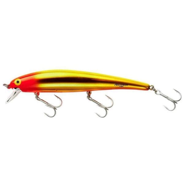 Isca Bomber Lures B15AMKCHPK Long A - Gold Chrome/Pink