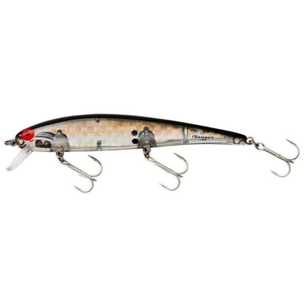 Isca Bomber Lures B15APTB Long A - Silver Prism/Black Back