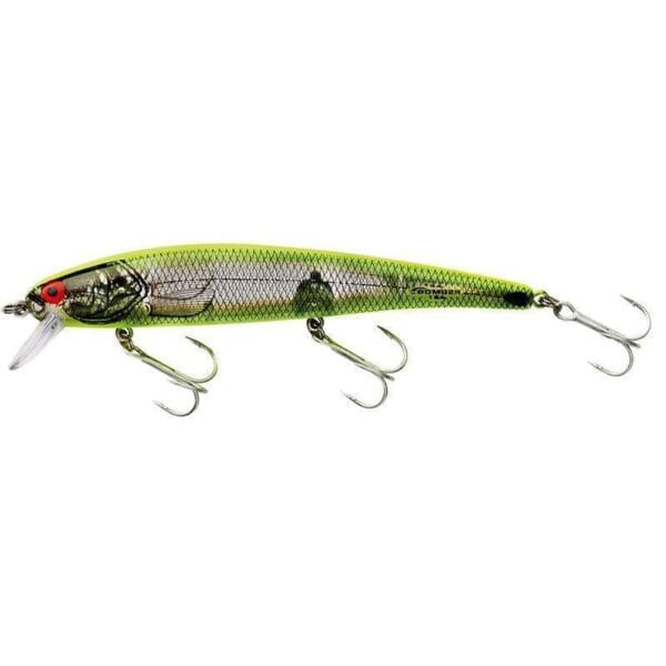 Isca Bomber Lures B15AXSICH Long A - Silver Flash/Chartreuse Back & Belly