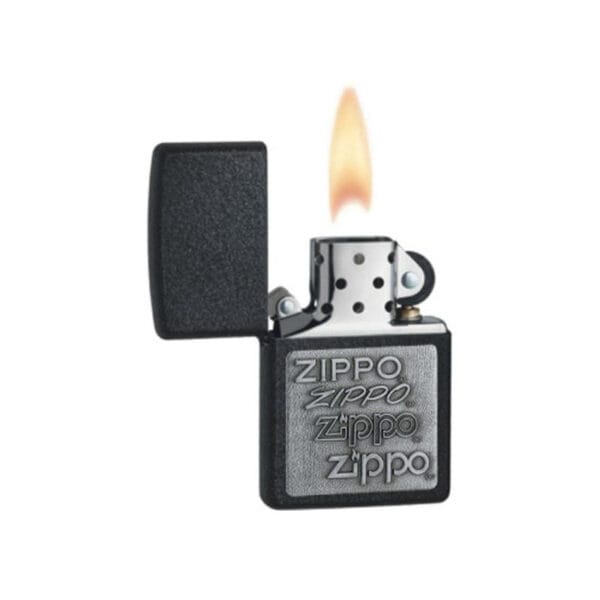 Isqueiro Zippo Regular Black Crackle 363