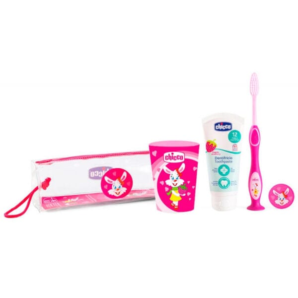 Kit dental Chicco 08543-220 (3-6 anos) - Rosa