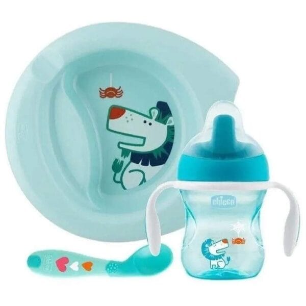 Kit Papinha Chicco 16002-200 Azul 6m+