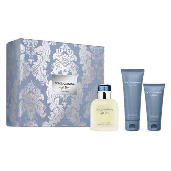 Kit Perfume Dolce & Gabbana Light Blue EDT 100mL + Shower 50mL + After 50mL Masculino