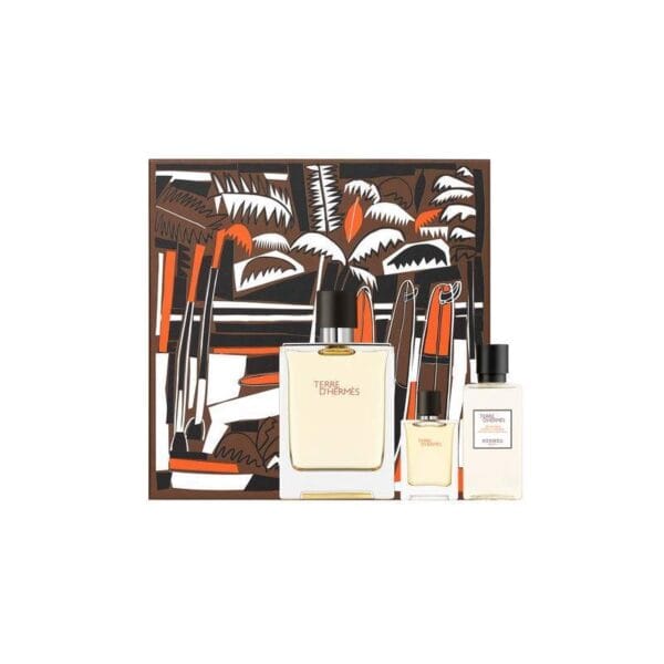 Kit Perfume Hermès Terre D'Hermès EDT 100mL + 5mL + Shower Gel 40mL