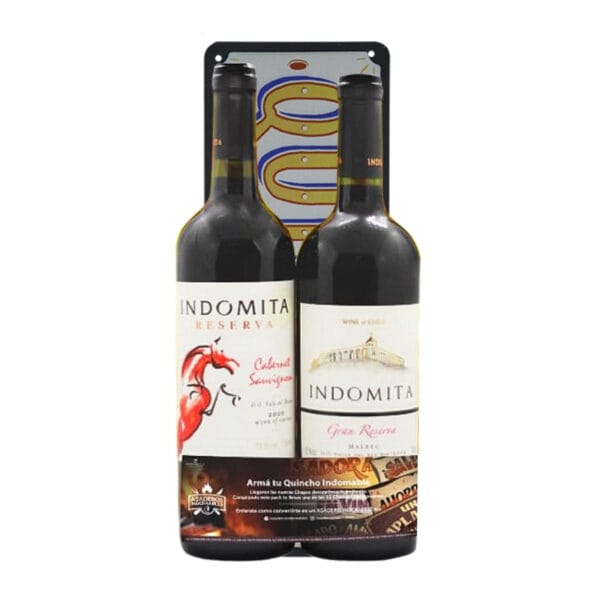 Kit Vinho Indomita Reserva Cabernet Sauvignon 2020 + Indomita Gran Reserva Malbec 2019