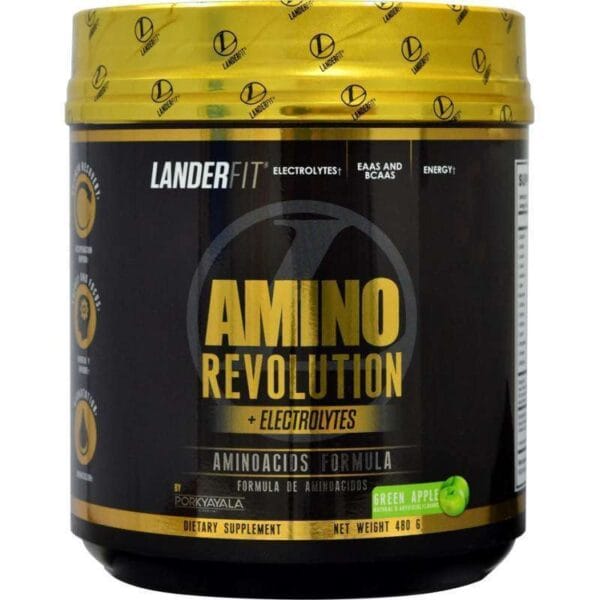 Landerfit Amino Revolution + Electrolytes Green Apple (480g)