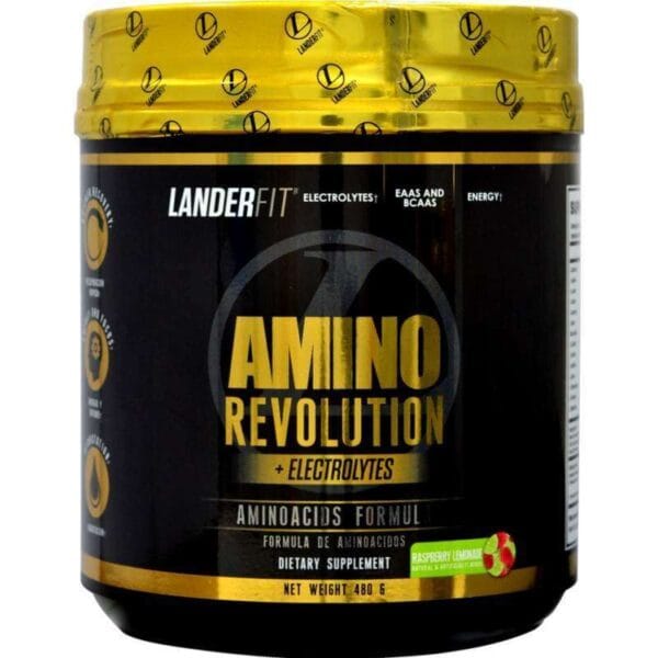 Landerfit Amino Revolution + Electrolytes Raspberry Lemonade (480g)