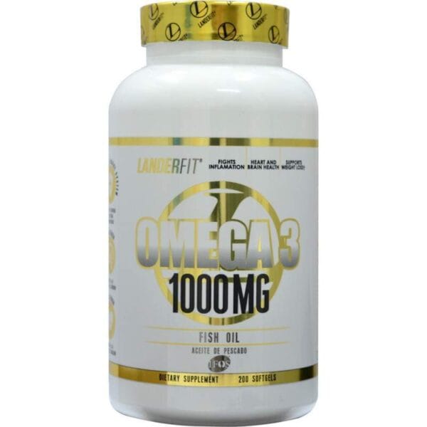 Landerfit Ômega 3 1000MG Fish Oil (200 Cápsulas)