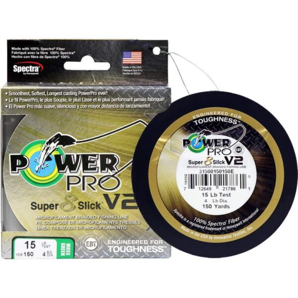 Linha Multifilamento Power Pro Super 8 Slick V2 15lb 7kg 0.19mm 135m