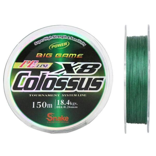 Linha Multifilamento Snake Colossus 8X 0.26mm 18.4kgs 150m