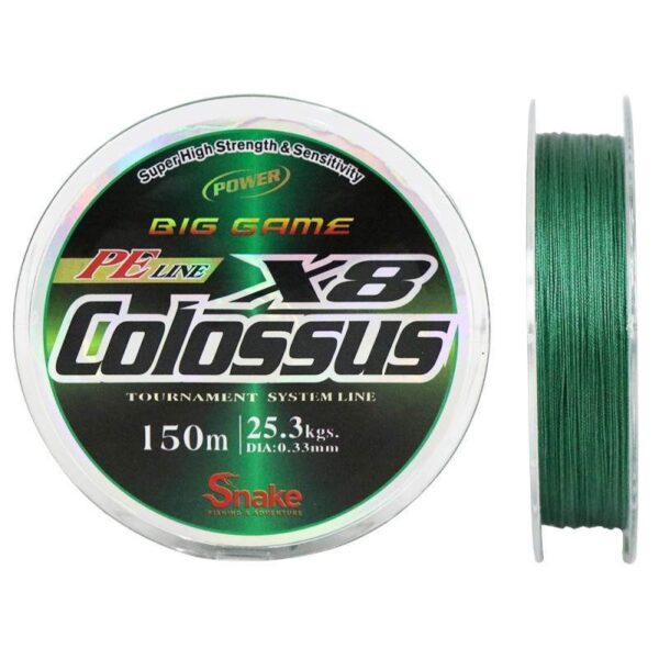 Linha Multifilamento Snake Colossus 8X 0.33mm 25.3kgs 150m