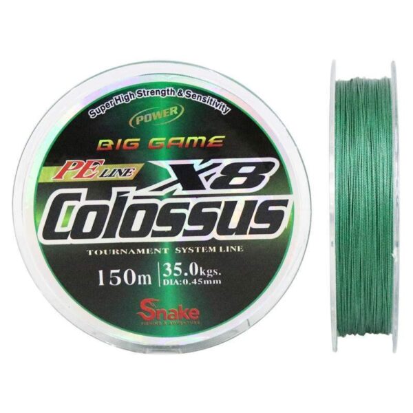 Linha Multifilamento Snake Colossus 8X 0.45mm 35kgs 150m