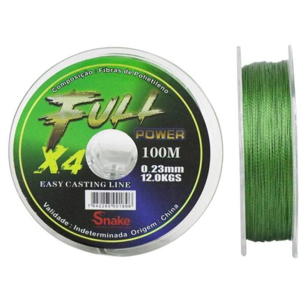 Linha Multifilamento Snake Fullpower 4X 0.23mm 12kgs 100m