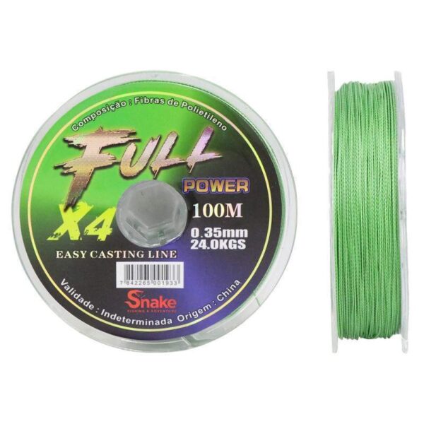 Linha Multifilamento Snake Fullpower 4X 0.35mm 24kgs 100m