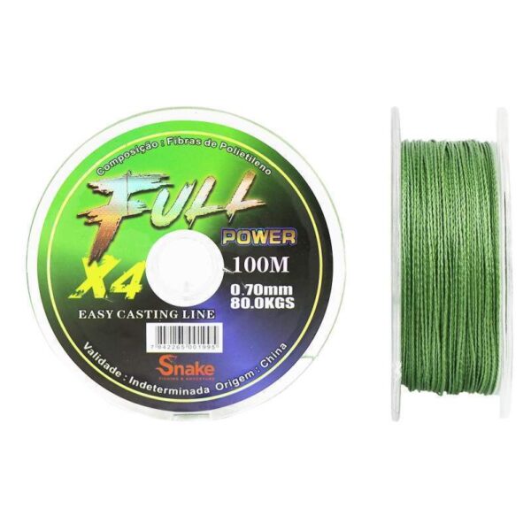 Linha Multifilamento Snake Fullpower 4X 0.70mm 80kgs 100m