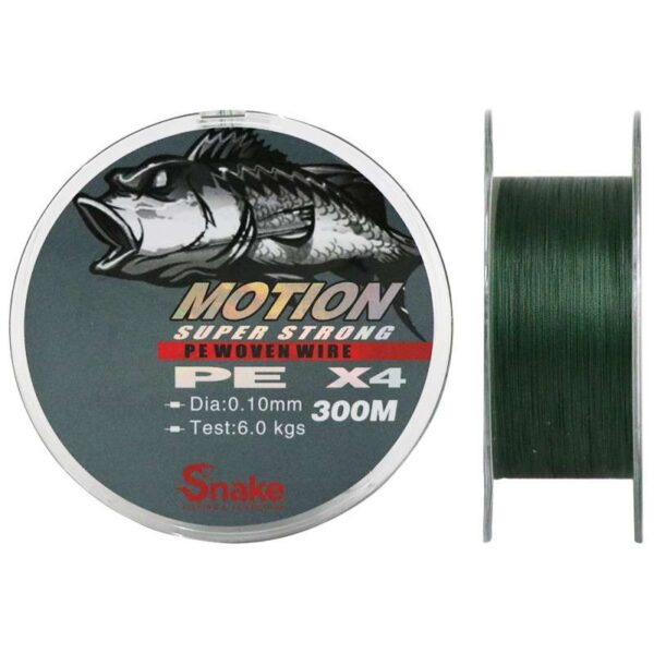 Linha Multifilamento Snake Motion 4X 0.10mm 6kgs 300m