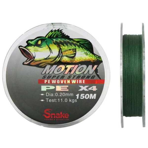 Linha Multifilamento Snake Motion 4X 0.20mm 11kgs 150m