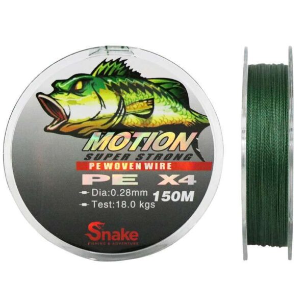 Linha Multifilamento Snake Motion 4X 0.28mm 18kgs 150m