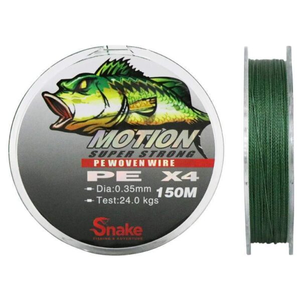 Linha Multifilamento Snake Motion 4X 0.35mm 24kgs 150m