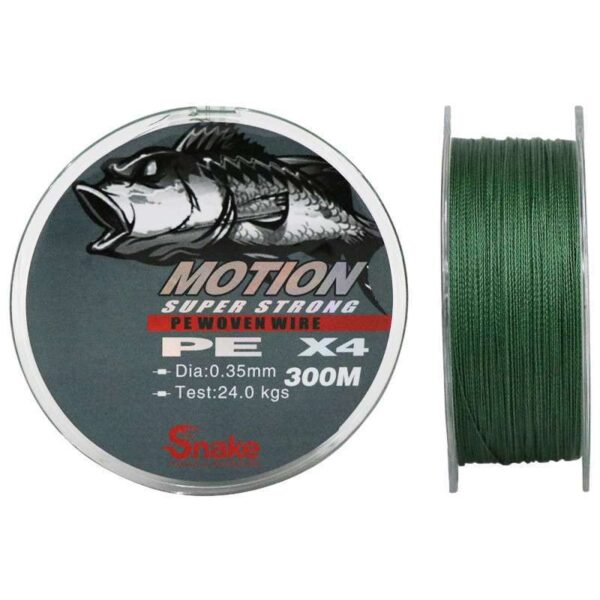 Linha Multifilamento Snake Motion 4X 0.35mm 24kgs 300m