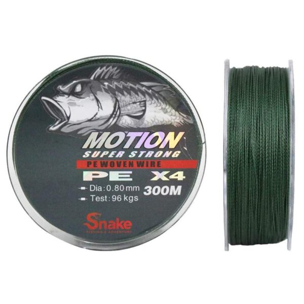 Linha Multifilamento Snake Motion 4X 0.80mm 96kgs 300m